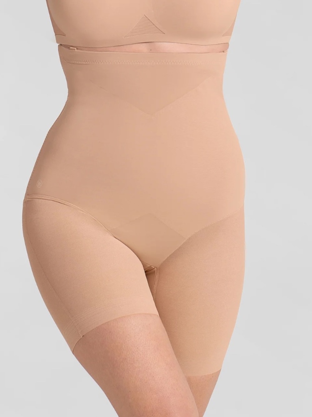 Honeylove SuperPower Shorts Nude High-Waist Shaping Shapewear 2X